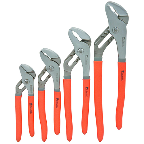 King 3-Piece Tongue And Groove Joint Pliers Set - 6, 8, 10 Inch - Cushion Grip